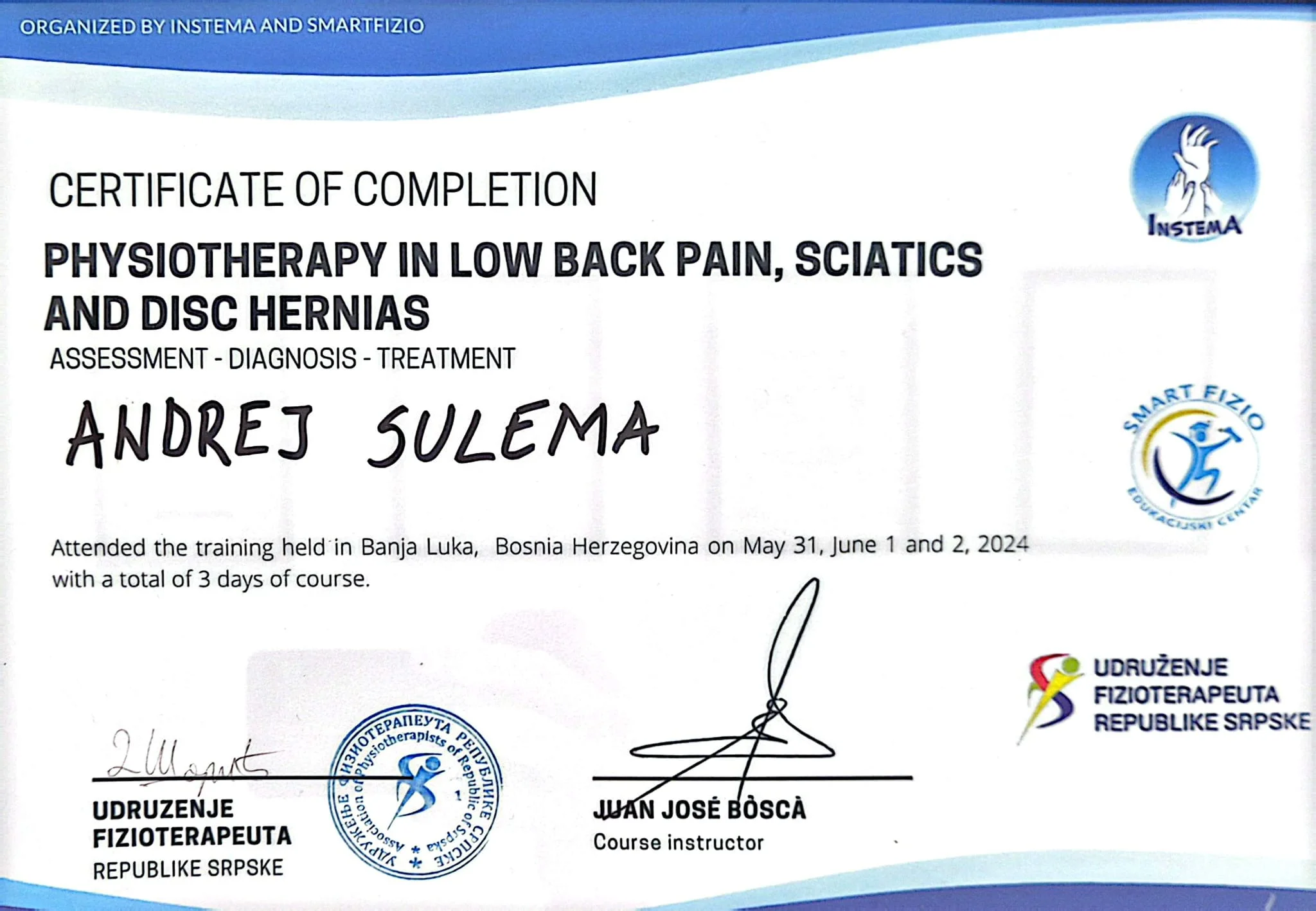 Phisiotherapy In Low Back Pain